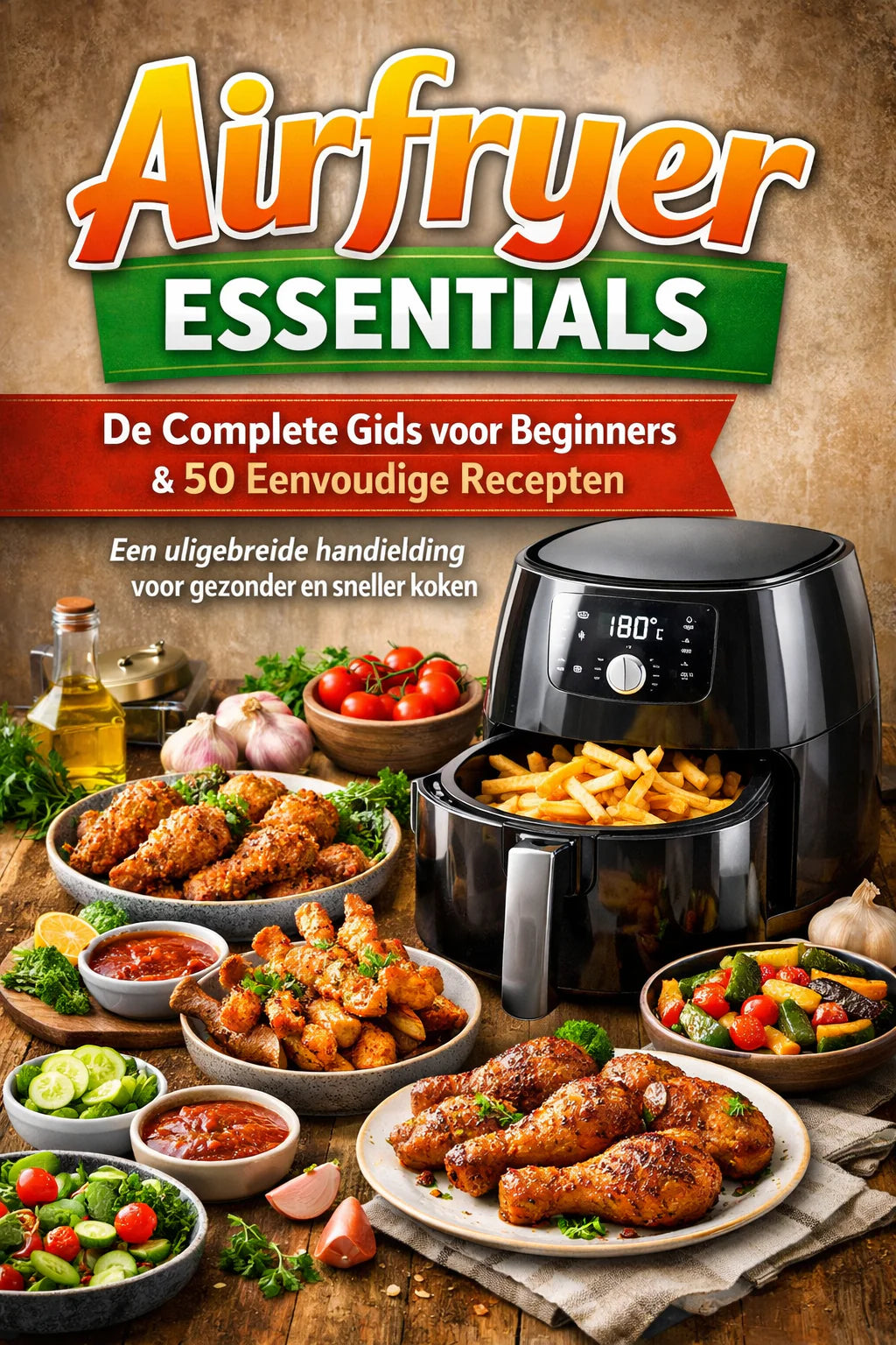 Diabetische Airfryer: 100 Suikerarme en Koolhydraatarme Recepten voor Moeiteloos Koken